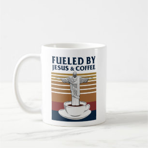 Mug Alimenté Par Jésus Et Café