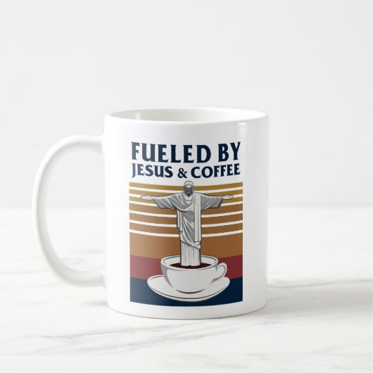 Mug Alimenté Par Jésus Et Café (Gauche)
