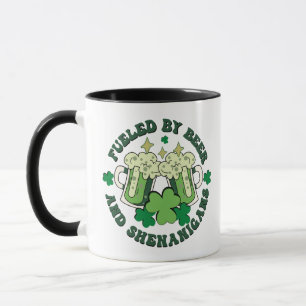 Mug Alimenté par la bière et les bêtises