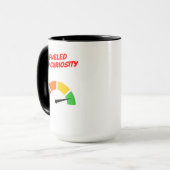 Mug Alimenté par la curiosité (Devant gauche)