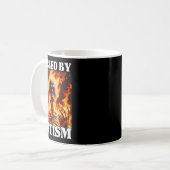 Mug Alimenté Par L'Autisme Drôle Cringe Dur Squelette (Devant gauche)