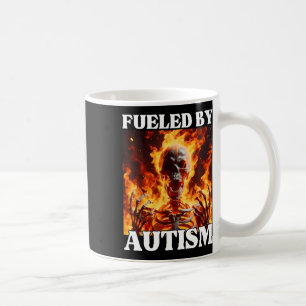 Mug Alimenté Par L'Autisme Drôle Cringe Dur Squelette