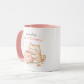 Mug Alimenté par le café et la mignonnerie Chat Mignon (Devant gauche)