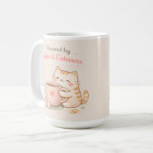 Mug Alimenté par le café et la mignonnerie Chat mignon (Devant gauche)