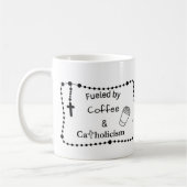 Mug Alimenté par le café et le catholicisme (Gauche)