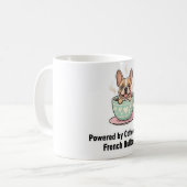 Mug Alimenté par le café et le chaos de Frenchie Migno (Devant gauche)