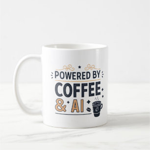 Mug Alimenté par le café et le vecteur de la technolog
