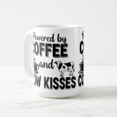 Mug Alimenté par le café et les baisers de vache (Devant gauche)