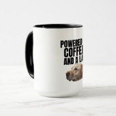 Mug Alimenté par le café et un Lab – Lab jaune – Café (Devant gauche)