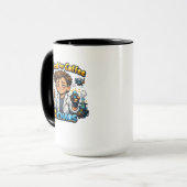Mug Alimenté par le Café & le Chaos – Drôle de Scienti (Devant gauche)