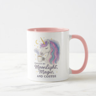 Mug Alimenté par le clair de lune, la magie et le café