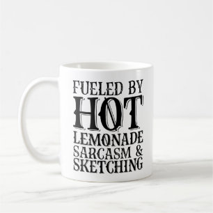 Mug Alimenté Par Le Sarcasme Chaud À La Lemonade Et Le