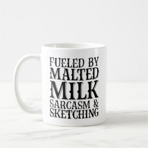 Mug Alimenté par le sarcasme du lait malté et le croqu