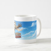 Mug Alimenté par l'espresso. Propulsé par la justice. (Devant droit)