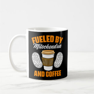 Mug Alimenté Par Mitochondria Et Le Biologiste Du Café