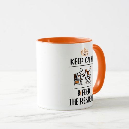 Mug Alimentez le Résident. Assistant en soins infirmie (Devant droit)