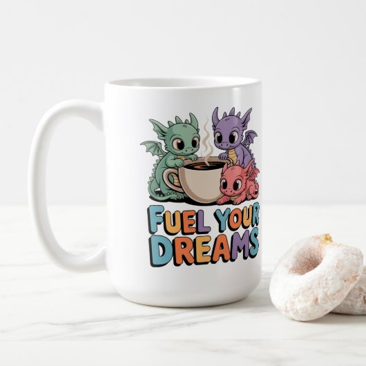 Mug Alimentez Vos Rêves Dragons (Avec donut)
