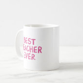 Mug Alimentez votre journée d'enseignant avec une coup (Devant gauche)