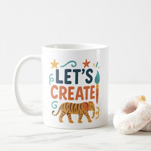Mug Alimentons votre imagination et créons (Avec donut)