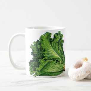 Mug Aliments Anciens, Légumes à Feuilles de Laitue Ver