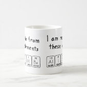 Mug Alishba (tasse de nom de table périodique) (Centre)