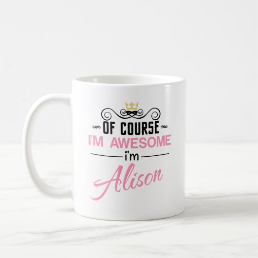 Mug Alison Bien sûr que je suis géniale nouveauté (Gauche)