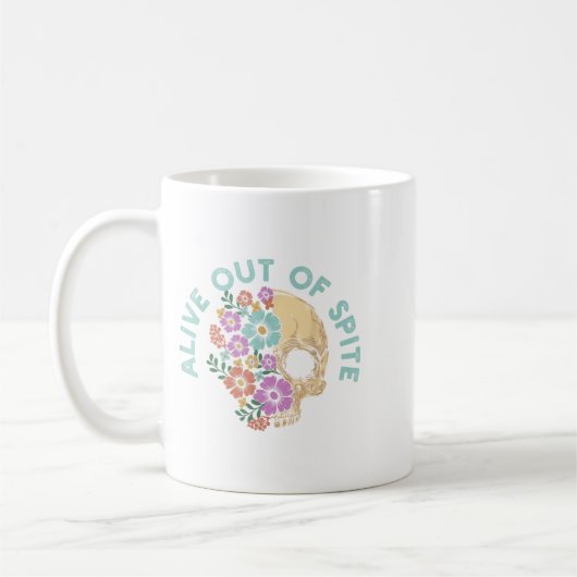 Mug Alive Out Of Ste Skull Quote  (Gauche)