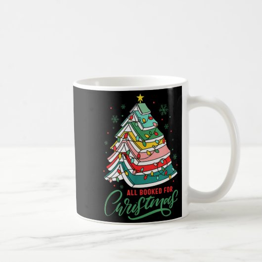 Mug All Booked For Christmas Book Xmas Tree Lights Rea (Droite)