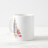 Mug All Booked For Christmas Xmas Tree Teacher Holiday (Devant gauche)