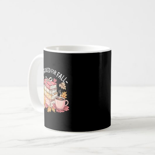 Mug All Booked For Fall Books Coffee Fall Leaves Pumpk (Devant gauche)