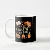 Mug All Booked For Fall Books Coffee Fall Leaves Pumpk (Gauche)