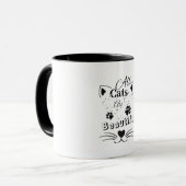 Mug All Cats Are Beautiful – Minimal Cute Cat Design (Devant gauche)