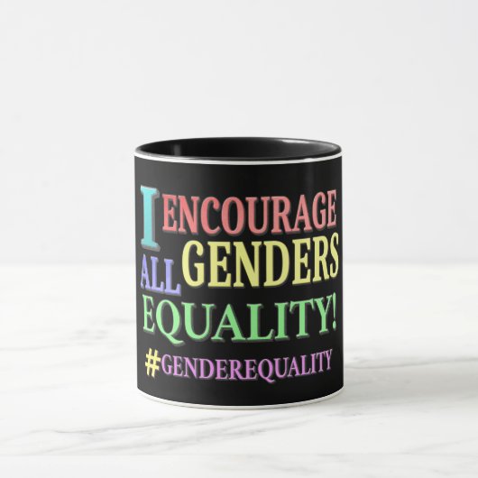 Mug "ALL GENDERS EQUALITY" Belle conception. Commandez (Centre)