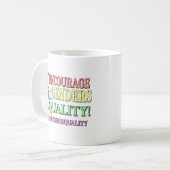 Mug "ALL GENDERS EQUALITY" Belle conception. Commandez (Devant gauche)