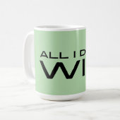 Mug "All I Do Is Win" Minimalist Motivational Message (Devant gauche)