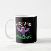 Mug All I Want For Christmas Is A Bat Ugly Xmas Holida (Gauche)