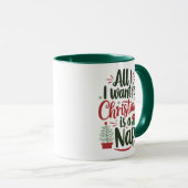 Mug All I Want for Christmas Is a Nap (Devant droit)