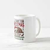 Mug All I Want For Christmas Is Sleep - Funny Xmas Slo (Devant droit)