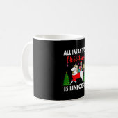 Mug All I Want For Christmas Is Unicorn (Devant gauche)