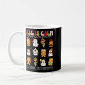 Mug All Is Calm Kindergarten Teacher Christmas Teach M (Gauche)