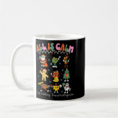 Mug All Is Calm Kindergarten Teacher Christmas Teach M (Gauche)