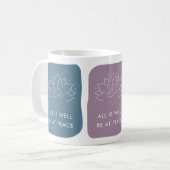 Mug All is Well Be at Peace Motivational (Devant gauche)