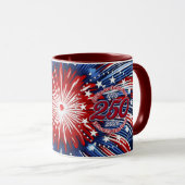 Mug All Men Are Created Equal Graphic Fireworks Pop (Devant droit)