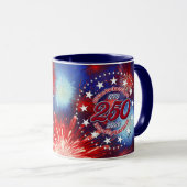 Mug  All Men Are Created Graphic Fireworks Burst (Devant droit)