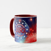 Mug All Men Are Created Graphics Fireworks Clouds (Devant gauche)