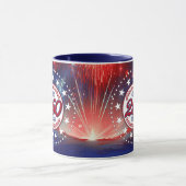 Mug All Men Are Created Graphics Fireworks Clouds Wh (Centre)