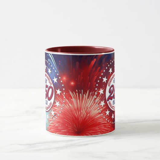 Mug All Men Are Created Graphics Fireworks Clouds Wh (Centre)