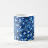 Mug All Over Shades of Blue Floral Pattern (Centre)