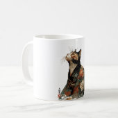 Mug "All Things Change" Japanese Cat in Kimono Art (Devant gauche)