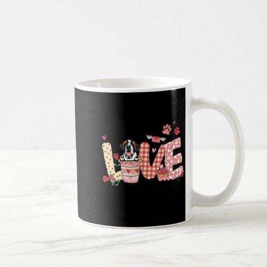 Mug All You Need Is Love Saint Bernard And Coffee Vale (Droite)